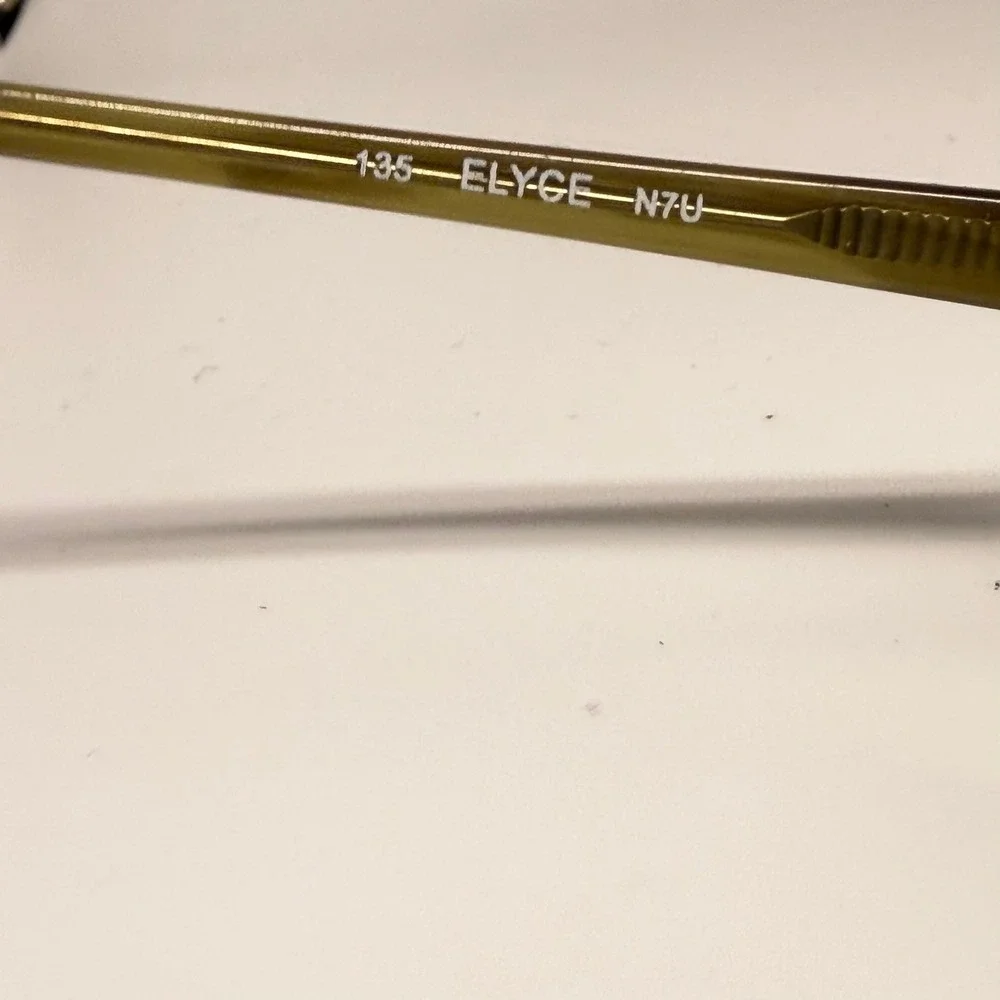 Kate Spade Elyce N7U Oval Eyeglasses Olive Green Brown Tortoise Frames Italy 135